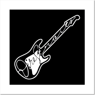 guitar logo Posters and Art